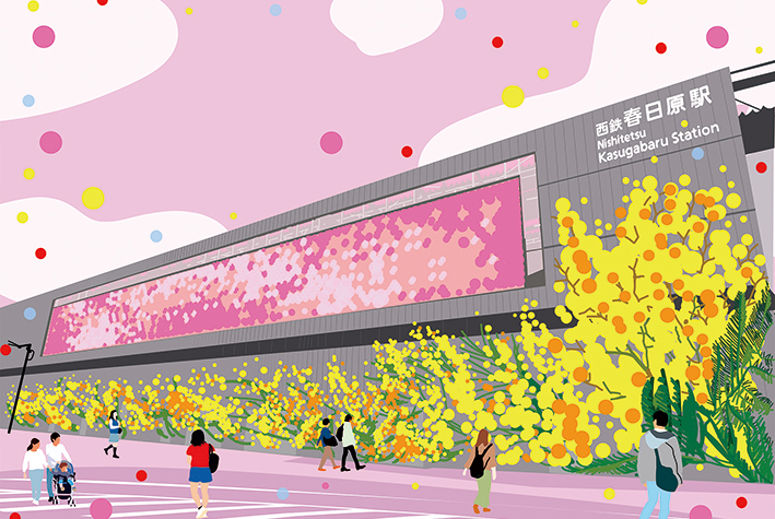 『レイリア春日原開業記念 丸シールアートワークショップ』(2026)