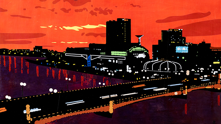 『幣舞橋夕景』(2024年)